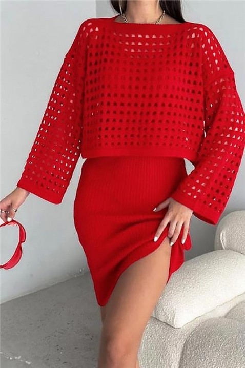 Комплект MAFRENSA, Цвят: бордо, IVET.BG - Твоят онлайн бутик.