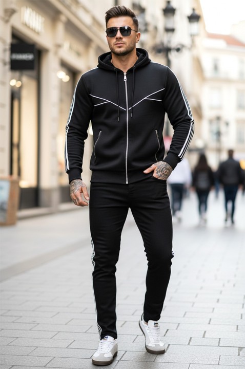 Мъжки комплект KIMORDO BLACK, Цвят: черен, IVET.BG - Твоят онлайн бутик.