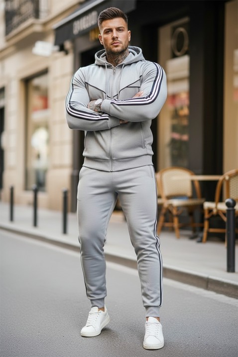 Мъжки комплект KIMORDO GREY, Цвят: сив, IVET.BG - Твоят онлайн бутик.