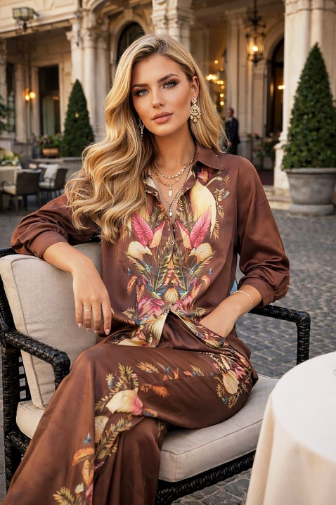 Комплект GLERMONA BROWN, Цвят: кафяв, IVET.BG - Твоят онлайн бутик.