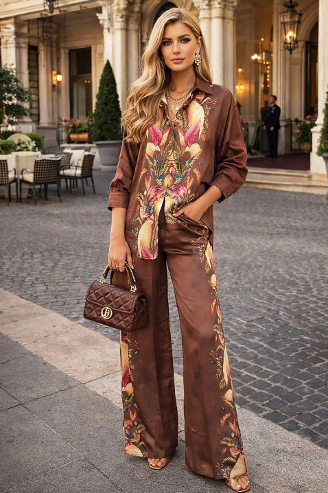 Комплект GLERMONA BROWN, Цвят: кафяв, IVET.BG - Твоят онлайн бутик.