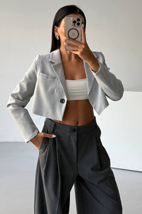 Сако CRALONDA GREY, Цвят: сив, IVET.BG - Твоят онлайн бутик.