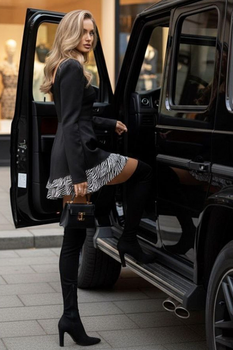 Рокля DENGIOZA, Цвят: черен, IVET.BG - Твоят онлайн бутик.