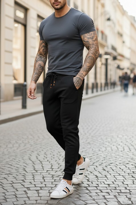 Мъжки панталон TIRZO BLACK, Цвят: черен, IVET.BG - Твоят онлайн бутик.