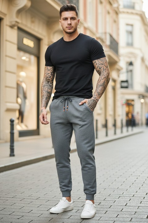 Мъжки панталон TIRZO GREY, Цвят: сив, IVET.BG - Твоят онлайн бутик.