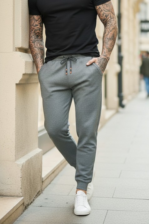 Мъжки панталон TIRZO GREY, Цвят: сив, IVET.BG - Твоят онлайн бутик.