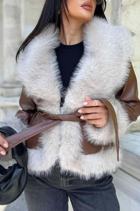 Яке HUDILZA CAMEL, Цвят: светлокафяв, IVET.BG - Твоят онлайн бутик.