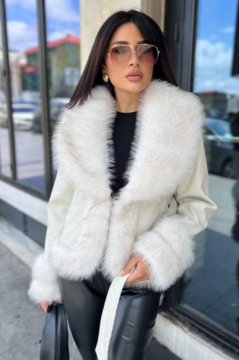 Яке HUDILZA ECRU, Цвят: екрю, IVET.BG - Твоят онлайн бутик.