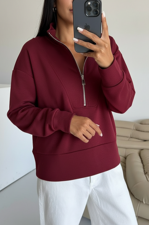 Суичър KLOBERFA BORDO, Цвят: черен, IVET.BG - Твоят онлайн бутик.