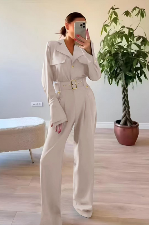 Гащеризон KOROLTA ECRU, Цвят: екрю, IVET.BG - Твоят онлайн бутик.