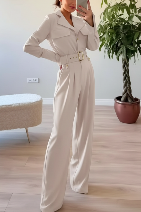 Гащеризон KOROLTA ECRU, Цвят: екрю, IVET.BG - Твоят онлайн бутик.