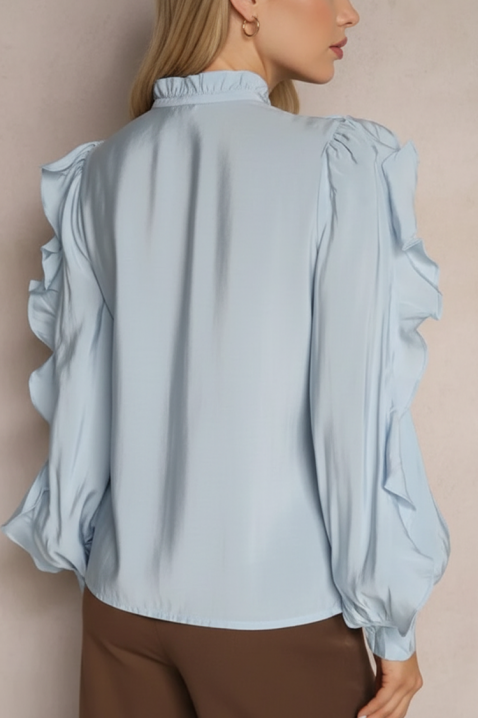 Дамска риза VOLANDA SKY, Цвят: светлосин, IVET.BG - Твоят онлайн бутик.