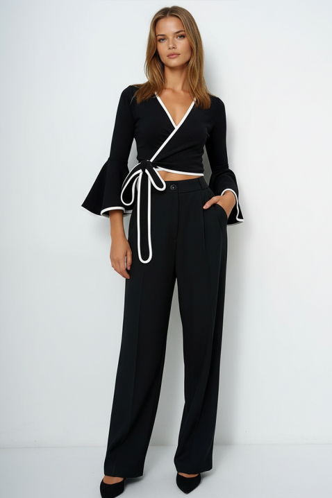 Дамска блуза BECHANZA BLACK, Цвят: черен, IVET.BG - Твоят онлайн бутик.