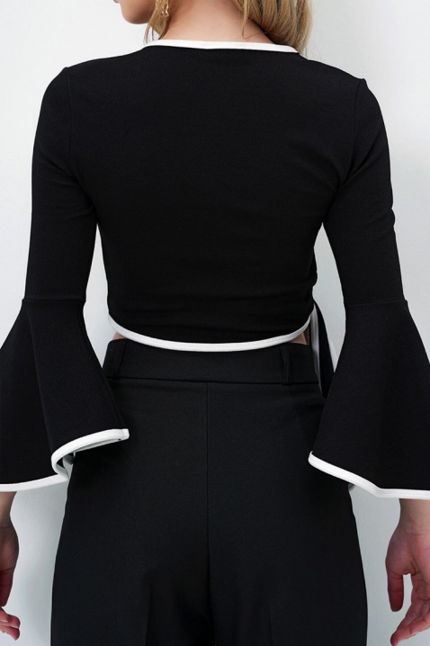 Дамска блуза BECHANZA BLACK, Цвят: черен, IVET.BG - Твоят онлайн бутик.