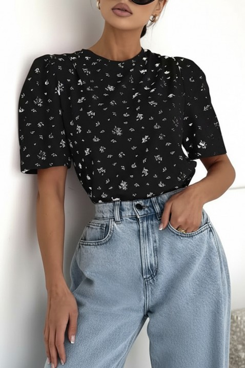 Тениска DAFNILDA BLACK, Цвят: черен, IVET.BG - Твоят онлайн бутик.