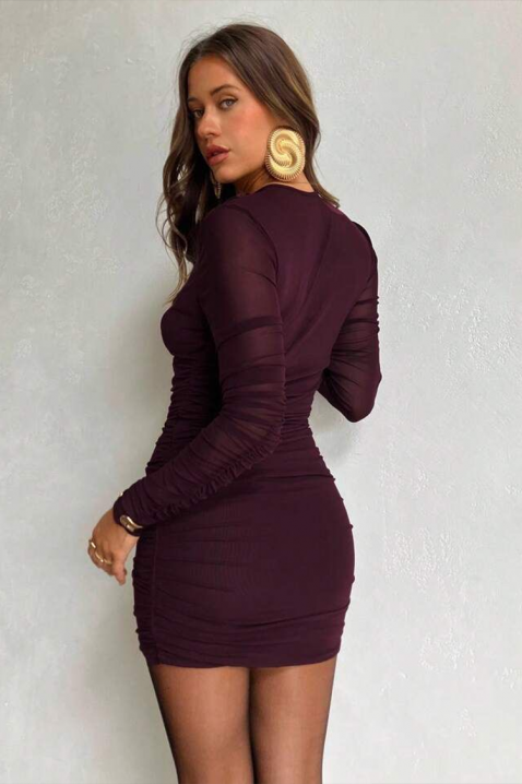 Рокля ANREONA BORDO, Цвят: бордо, IVET.BG - Твоят онлайн бутик.