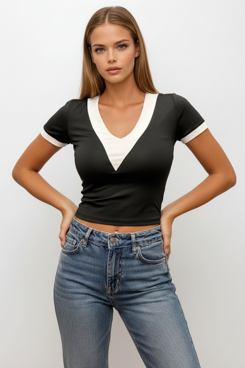 Тениска VANFORA BLACK, Цвят: черен, IVET.BG - Твоят онлайн бутик.