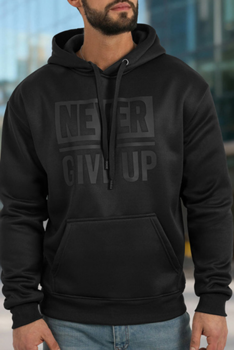 Мъжки суичър ROFORO, Цвят: черен, IVET.BG - Твоят онлайн бутик.