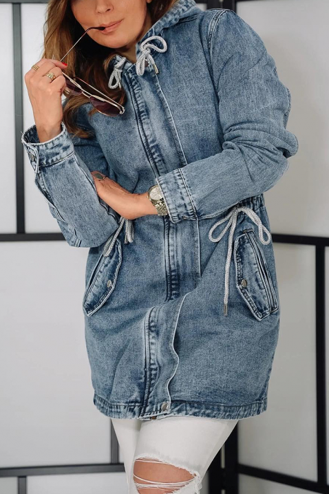 Дънково яке AMIRSA, Цвят: син, IVET.BG - Твоят онлайн бутик.