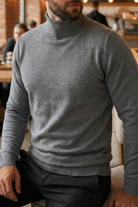 Мъжки пуловер BENZEMO GREY, Цвят: сив, IVET.BG - Твоят онлайн бутик.