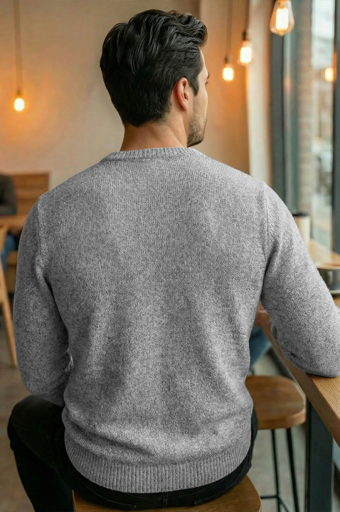 Мъжки пуловер KARELDO GREY, Цвят: сив, IVET.BG - Твоят онлайн бутик.