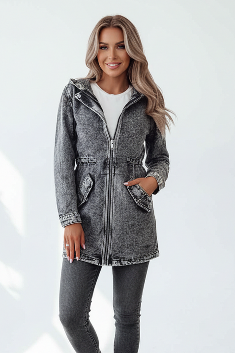 Дънково яке ANREOLA, Цвят: сив, IVET.BG - Твоят онлайн бутик.