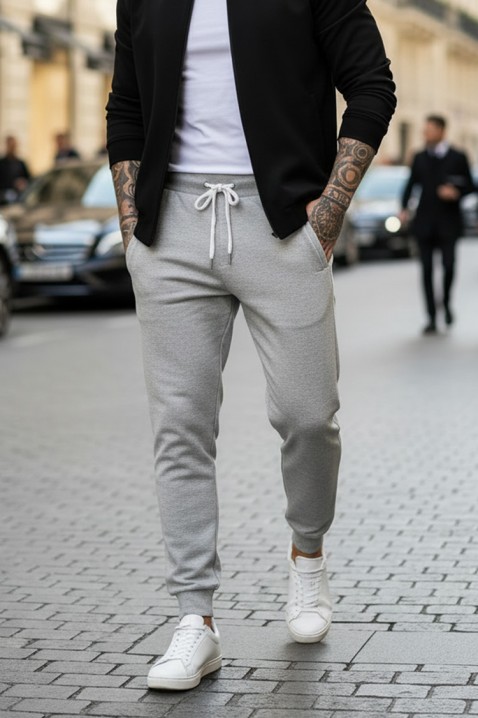 Мъжки панталон LORODO GREY, Цвят: сив, IVET.BG - Твоят онлайн бутик.