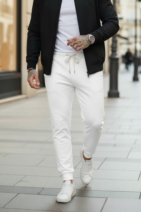 Мъжки панталон LORODO WHITE, Цвят: бял, IVET.BG - Твоят онлайн бутик.