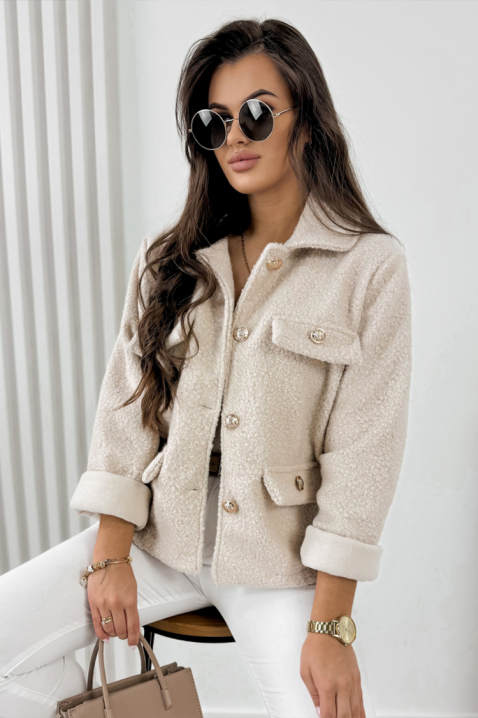 Яке REDIOLJA BEIGE, Цвят: беж, IVET.BG - Твоят онлайн бутик.