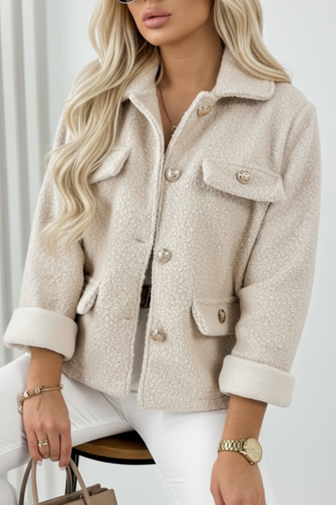 Яке REDIOLJA BEIGE, Цвят: беж, IVET.BG - Твоят онлайн бутик.