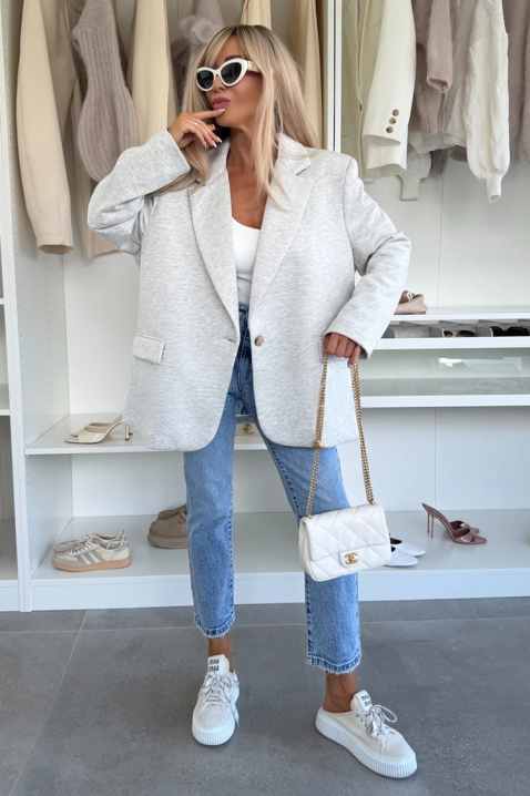 Сако COACHELZA LIGHT GREY, Цвят: светлосив, IVET.BG - Твоят онлайн бутик.