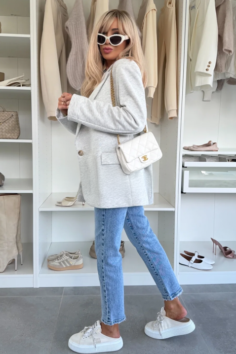 Сако COACHELZA LIGHT GREY, Цвят: светлосив, IVET.BG - Твоят онлайн бутик.