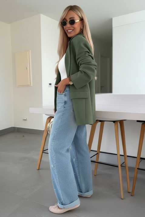 Сако COACHELZA ОLIVE, Цвят: маслиненозелен, IVET.BG - Твоят онлайн бутик.