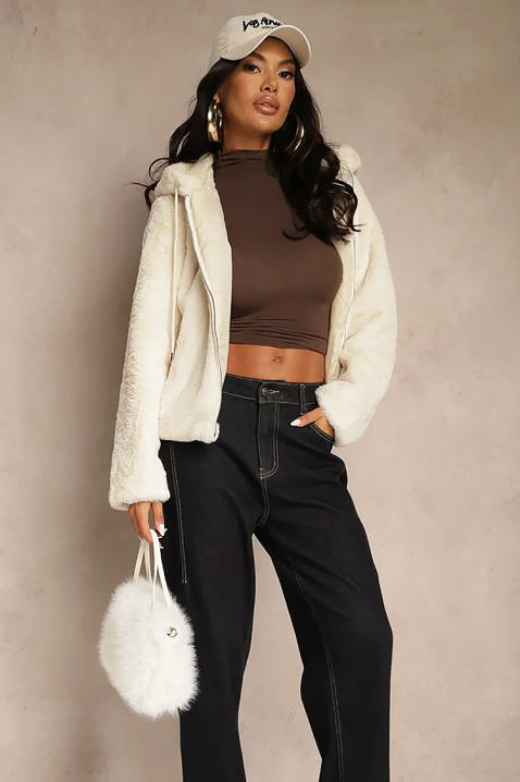 Яке FLONDERZA ECRU, Цвят: екрю, IVET.BG - Твоят онлайн бутик.