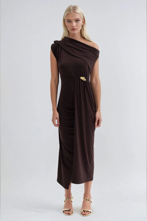 Рокля MINORELA BROWN, Цвят: кафяв, IVET.BG - Твоят онлайн бутик.