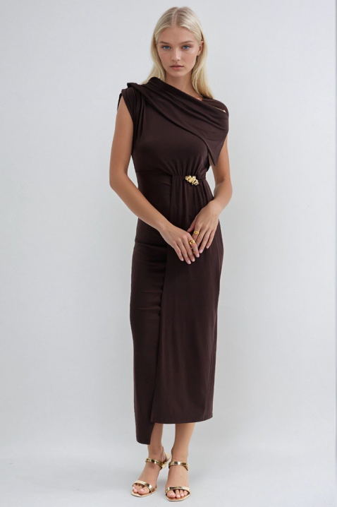 Рокля MINORELA BROWN, Цвят: кафяв, IVET.BG - Твоят онлайн бутик.