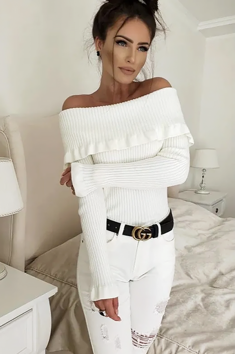 Дамска блуза PENSOLDA WHITE, Цвят: бял, IVET.BG - Твоят онлайн бутик.