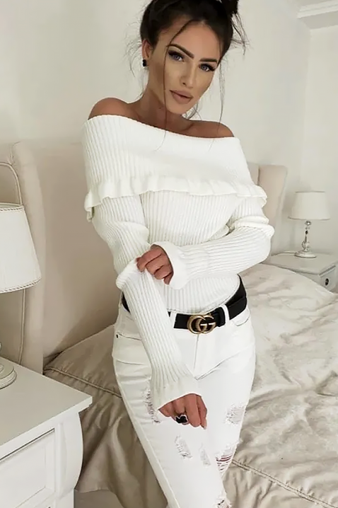 Дамска блуза PENSOLDA WHITE, Цвят: бял, IVET.BG - Твоят онлайн бутик.