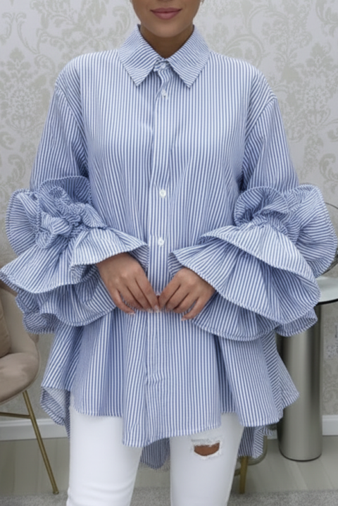 Дамска риза BRENILGA SKY, Цвят: светлосин, IVET.BG - Твоят онлайн бутик.