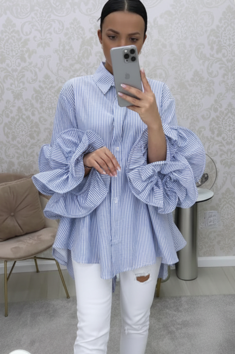 Дамска риза BRENILGA SKY, Цвят: светлосин, IVET.BG - Твоят онлайн бутик.