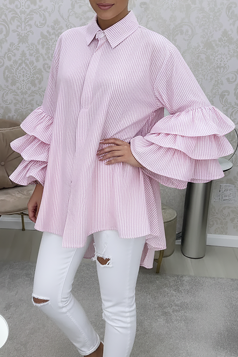 Дамска риза BRENILGA PINK, Цвят: розов, IVET.BG - Твоят онлайн бутик.