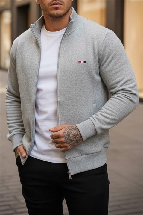 Мъжки суичър NORONO LIGHT GREY, Цвят: светлосив, IVET.BG - Твоят онлайн бутик.