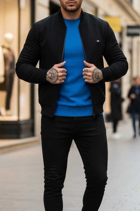 Мъжки суичър NORONO BLACK, Цвят: черен, IVET.BG - Твоят онлайн бутик.