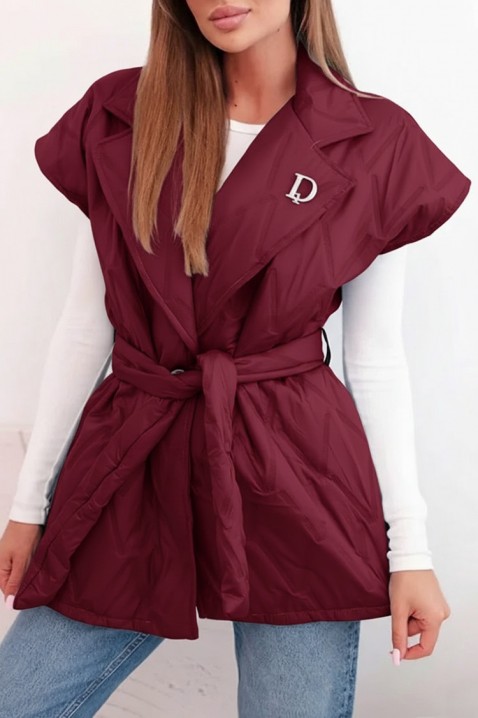 Елек JORNELMA BORDO, Цвят: бордо, IVET.BG - Твоят онлайн бутик.