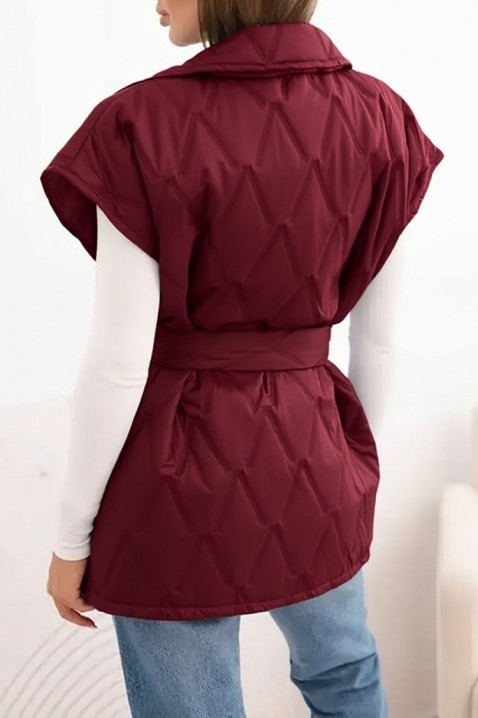 Елек JORNELMA BORDO, Цвят: бордо, IVET.BG - Твоят онлайн бутик.