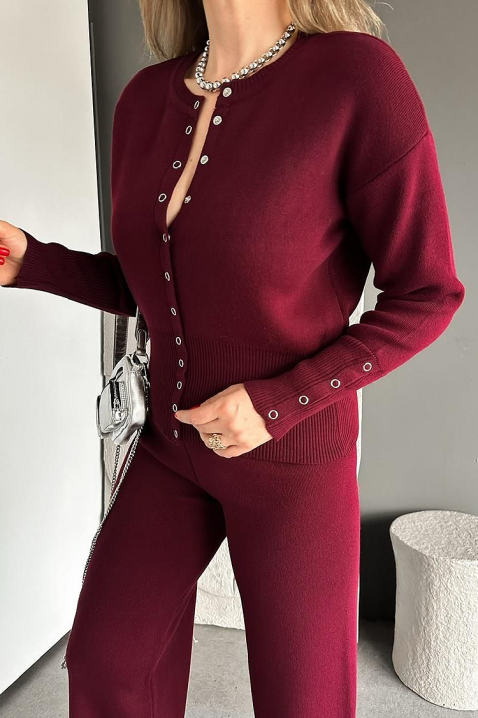 Комплект ELZORANA BORDO, Цвят: бордо, IVET.BG - Твоят онлайн бутик.