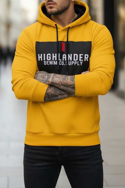 Мъжки суичър MEFRIDO YELLOW, Цвят: жълт, IVET.BG - Твоят онлайн бутик.