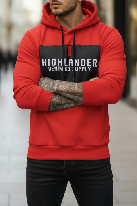 Мъжки суичър MEFRIDO RED, Цвят: червен, IVET.BG - Твоят онлайн бутик.