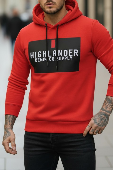 Мъжки суичър MEFRIDO RED, Цвят: червен, IVET.BG - Твоят онлайн бутик.