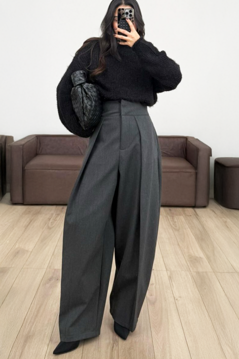 Панталон ZAGLERZA GREY, Цвят: сив, IVET.BG - Твоят онлайн бутик.